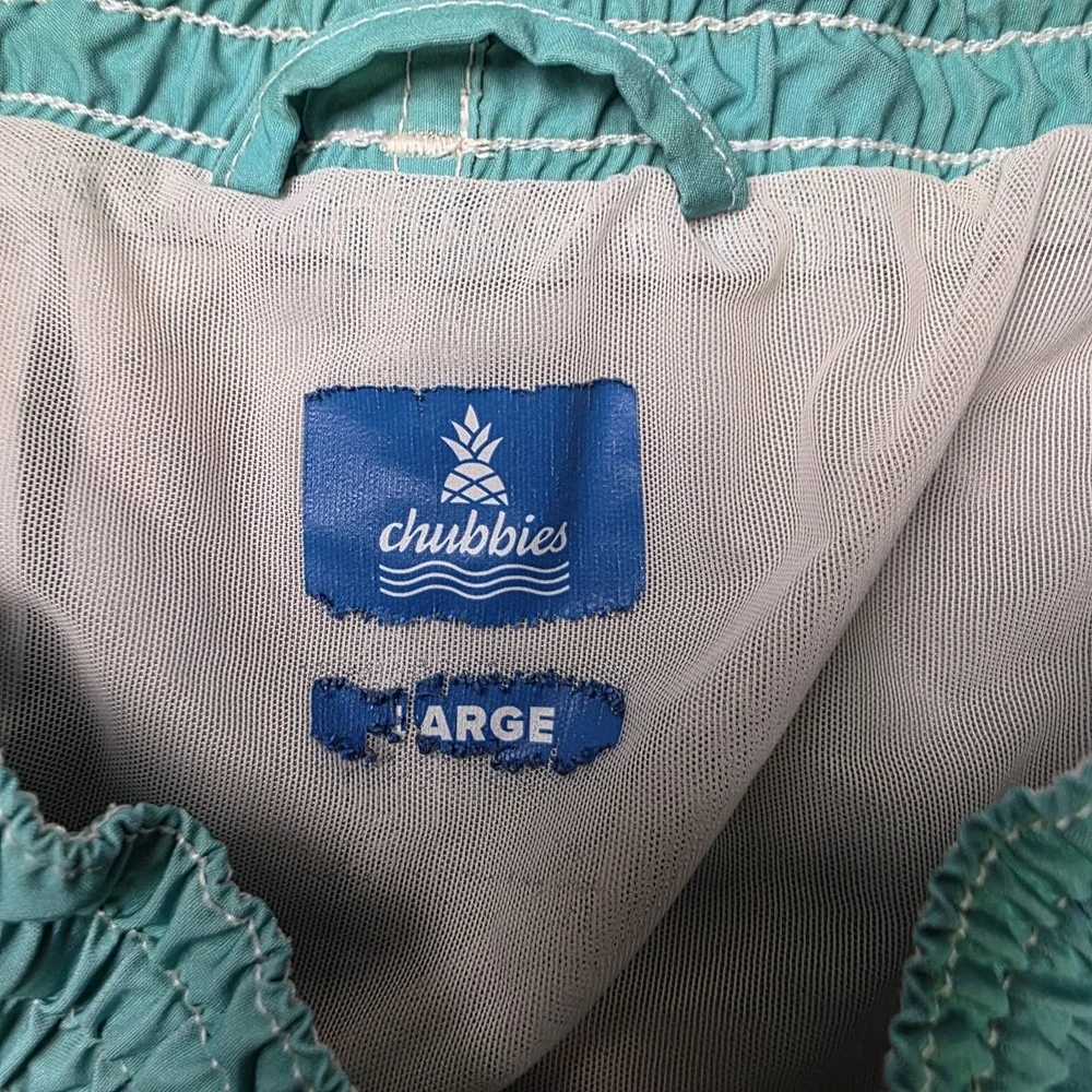 Chubbies Aquatic Libations Colorblock Splatter Swim Trunks Mens Large 6